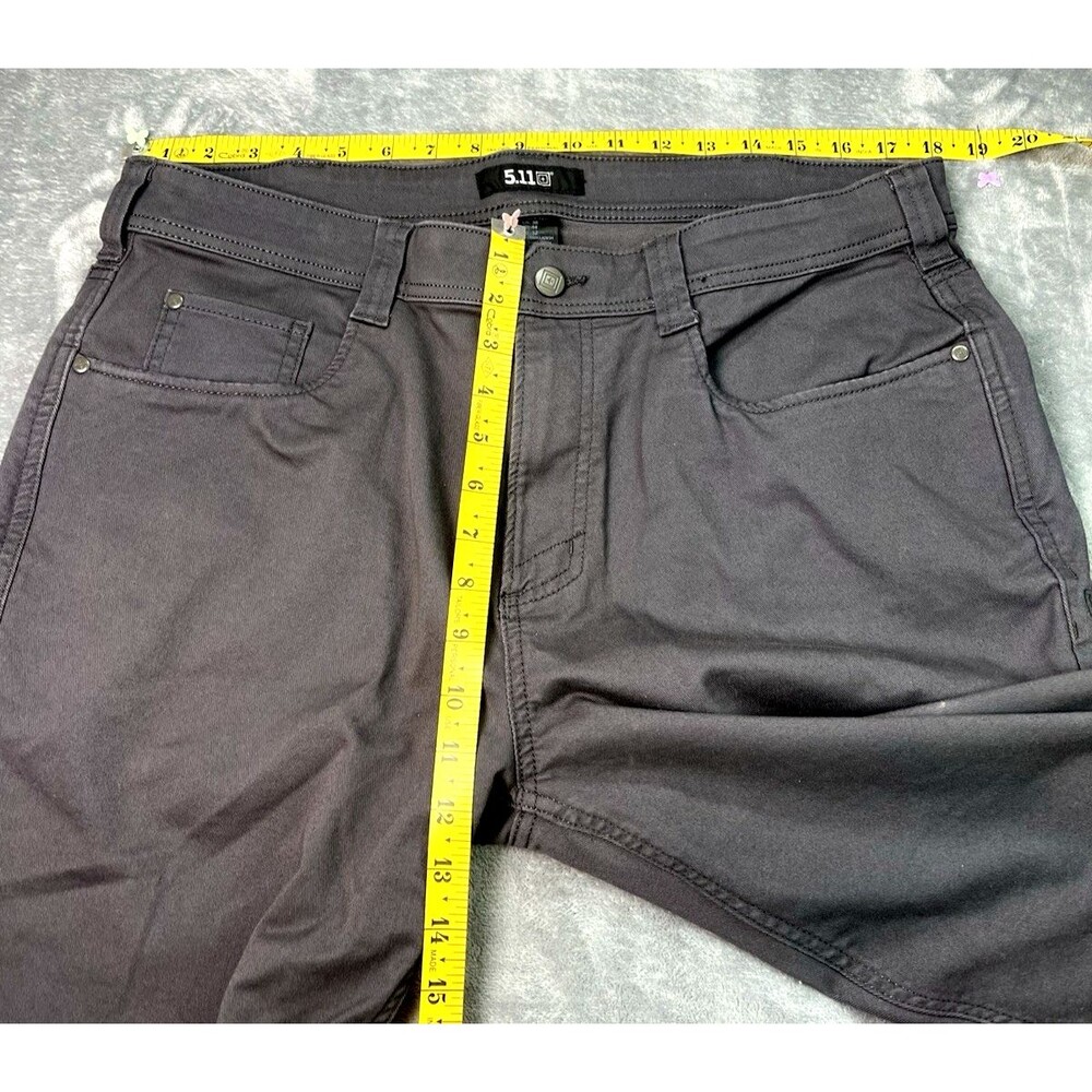 5.11 Tactical mens gray 5 pocket straight leg premium jeans NWOT W36 L32 - Picture 7 of 9